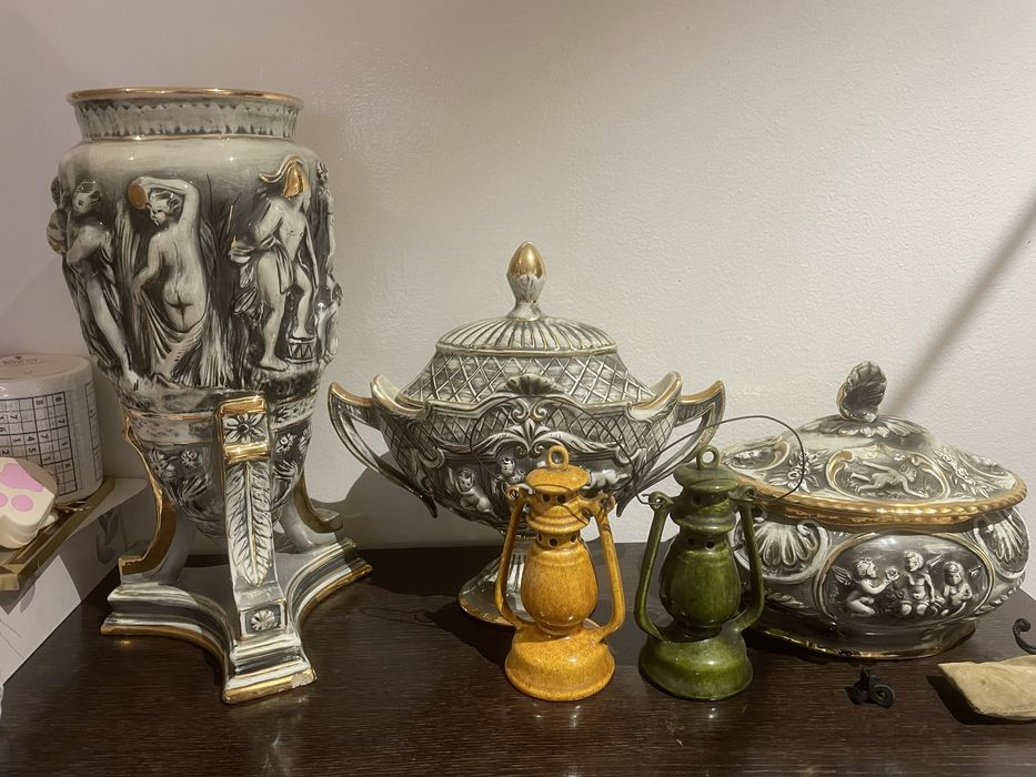 Jarrón e vasos  Para o venda