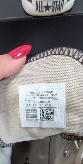 Trampki Converse rozmiar 37