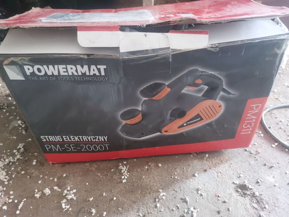 Nowy strug elektryczny Powermat PM-SE-2000T (PM1311) + zapasowe noże