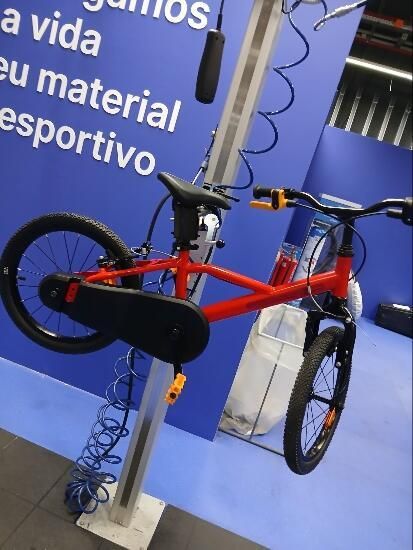 Bicicleta de Criança 16 polegadas 4-6 anos, DISCOVER 500 Vermelho