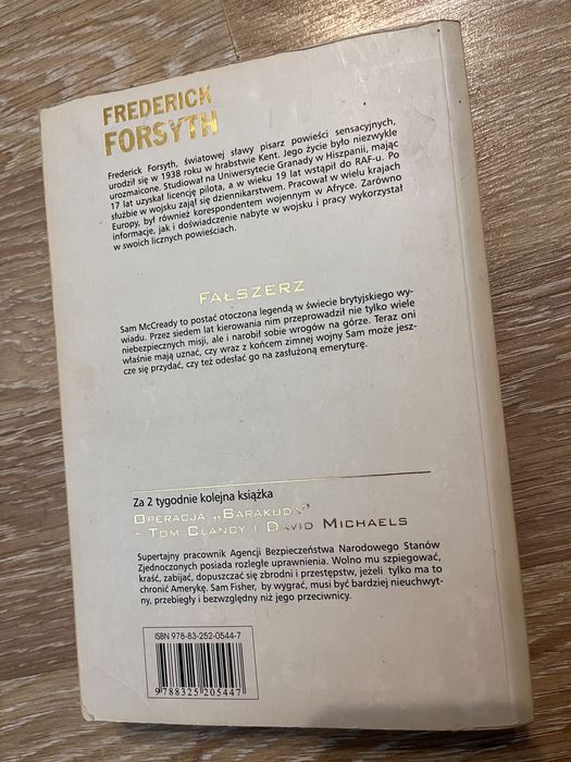 Frederick forsyth fałszerz ksiazka książka