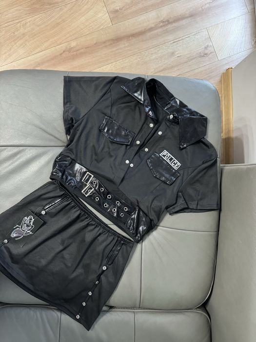 Strój policjantki seksowna bielizna przebieranki XS S walentynki
