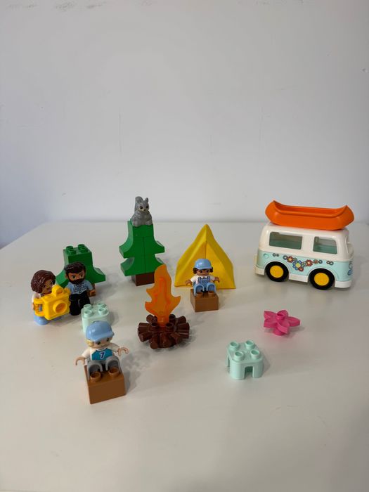 Lego Duplo 10 zestawów, dom, pociąg, park rozrywki + mix.