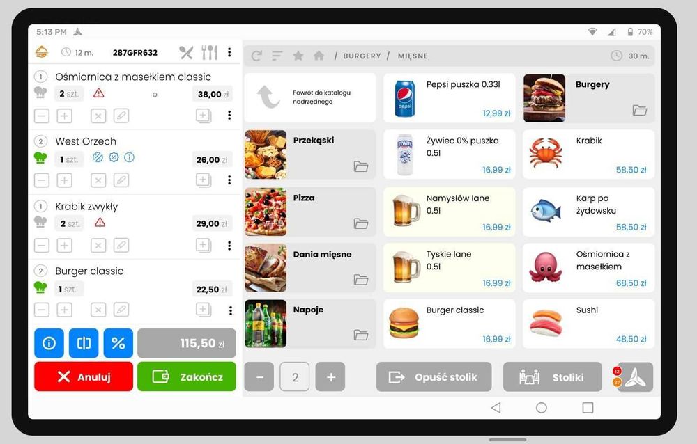 Elzab Mera Online + Oprogramowanie do gastronomii ABS POS