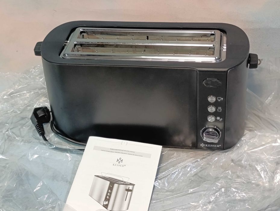 Toster z nasadką do bułek + funkcja rozmrażania i podgrzewania