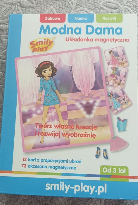 Modna dama układanka magnetyczna