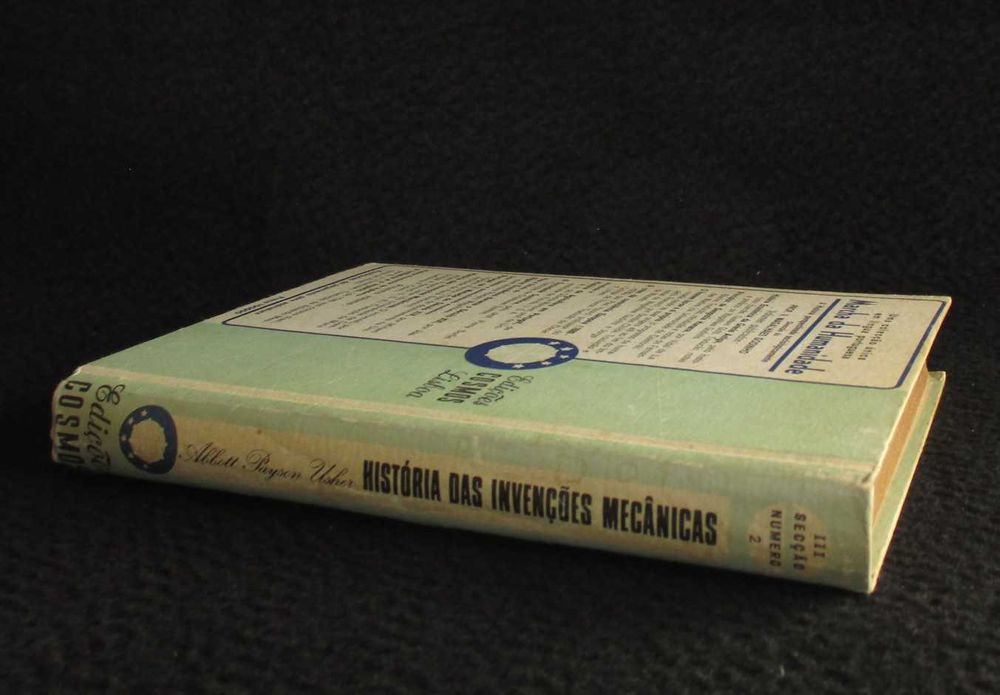 Livro História das Invenções Mecânicas 1º volume Abbott Payson Usher