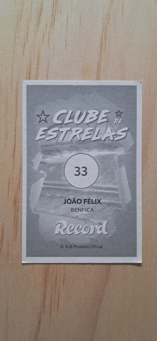 Cromo futebol de Joao Felix(Clube Estrelas)da Panini
