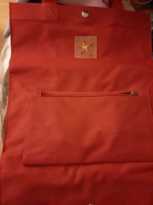 Bolsa Carrinho, vermelho, dobrável, NOVA.
