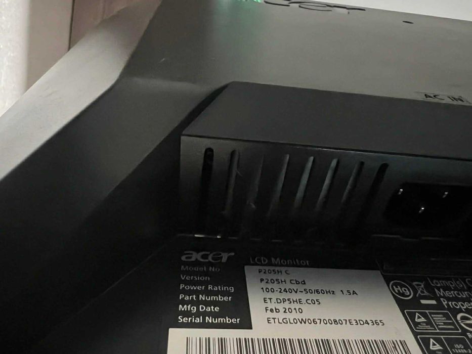 Монітор Acer p205h c