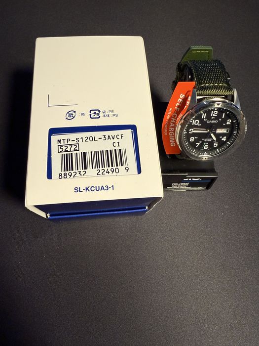Casio MTP-S120L Solar nowy