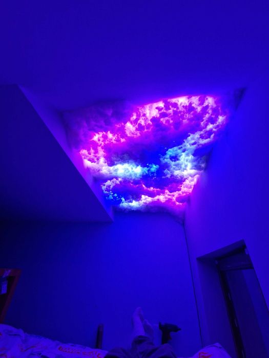 Podświetlany sufit „Chmury” z LED – montaż