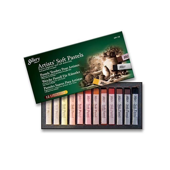 Pastele suche Gallery Artists sepia 12 kolorów MUNGYO