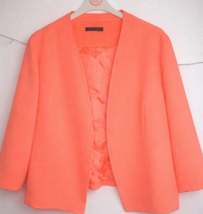 Żakiet damski koralowy ro 3XL/46/18