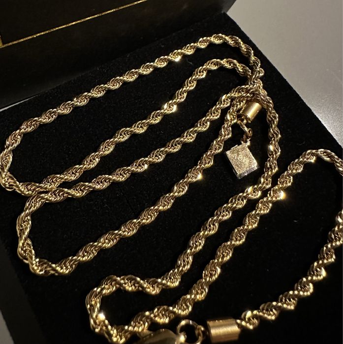 Łańcuszek męski złoty Kordel