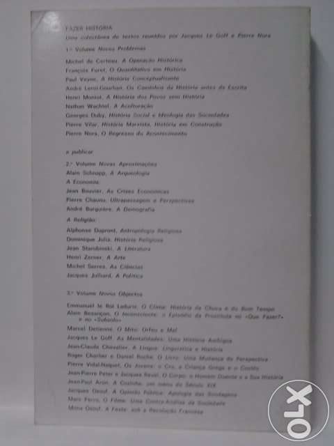 Fazer Historia de Jacques Le Goff