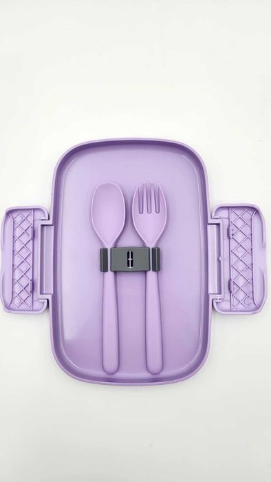 Lunchbox Boheva – Trzykomorowy Pojemnik Śniadaniowy + Sztućce