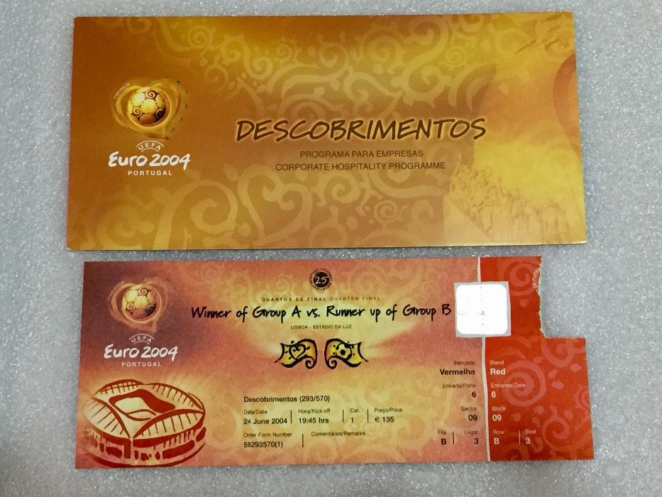 Pack comemorativo Euro 2004