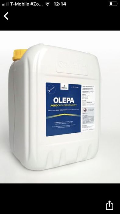 Olepa Parafinowy + Adiuwant sadowniczy 100 l rozpuszczalny w wodzie