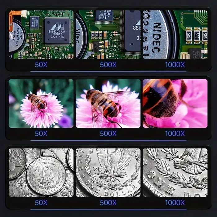 Цифровий мікроскоп INSKAM 4.3″ IPS до 1000× з LED підсвіткою