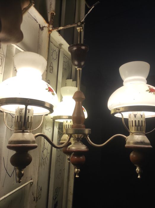 Люстра СССР 3 плафона