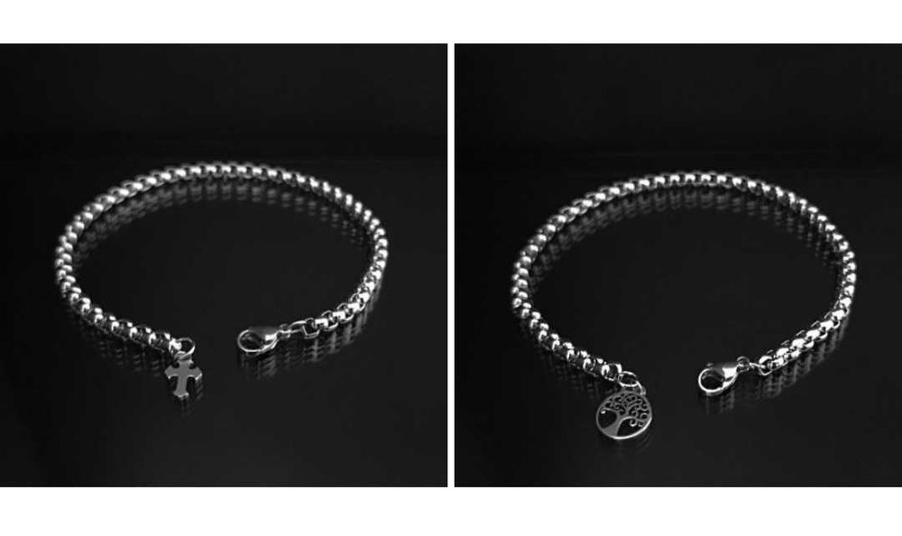 Pulseiras bracelets aço inoxidável 316L motard masculinas