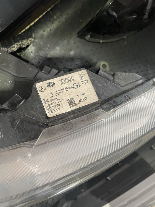 Mercedes-benz v-class ришітка, фари, кришка дзеркала оригінал