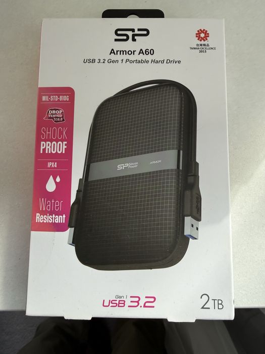 Портативний жорсткий диск Silicon Power Armor A60 2TB (USB 3.2 Gen1)