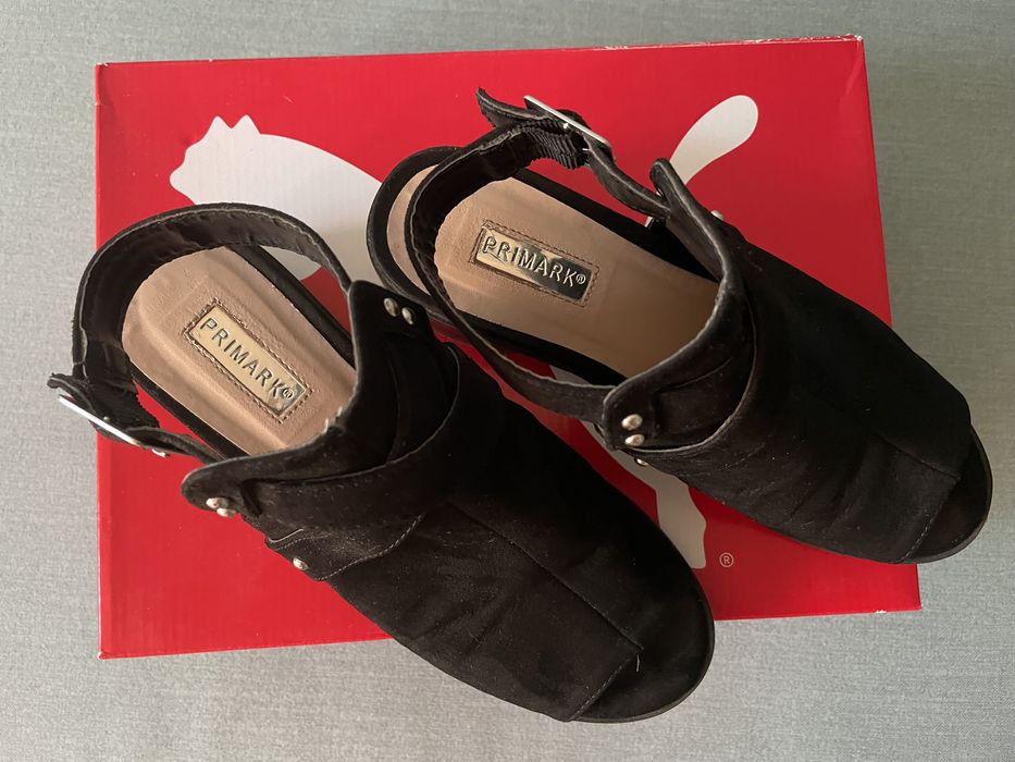 Боссоножки туфли шлепки черные Primark