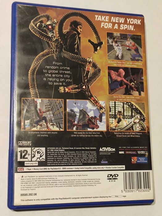 Spider-Man 2 PS2 PlayStation 2 angielska komplet