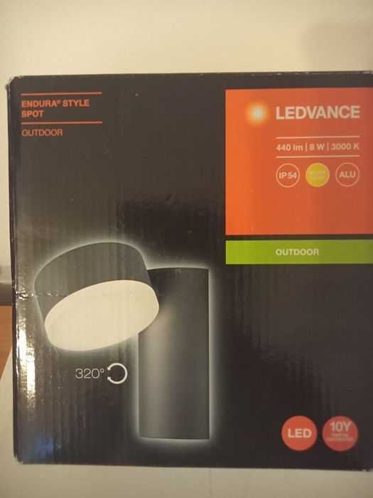 Kinkiet Ledvance obrotowy antracyt zewnętrzny 8w wysyłka nowy