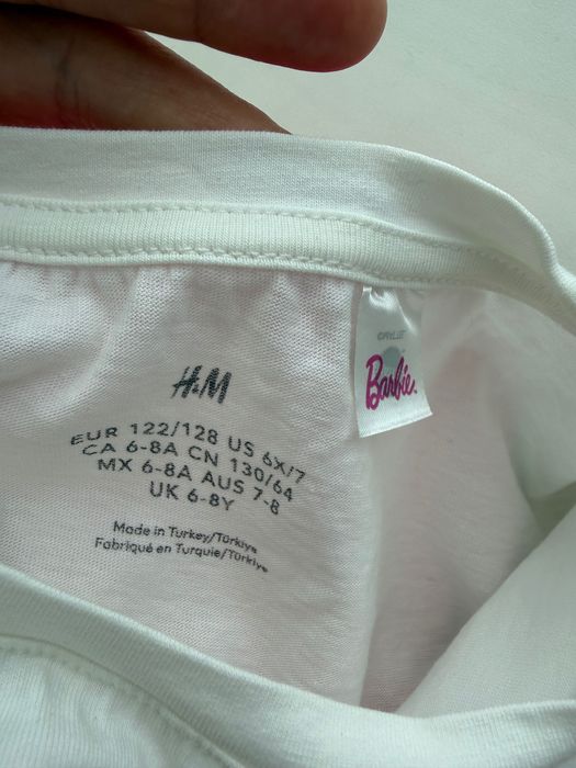 Футболки H&M Barbie Барбі для дівчат на зріст 116-120см