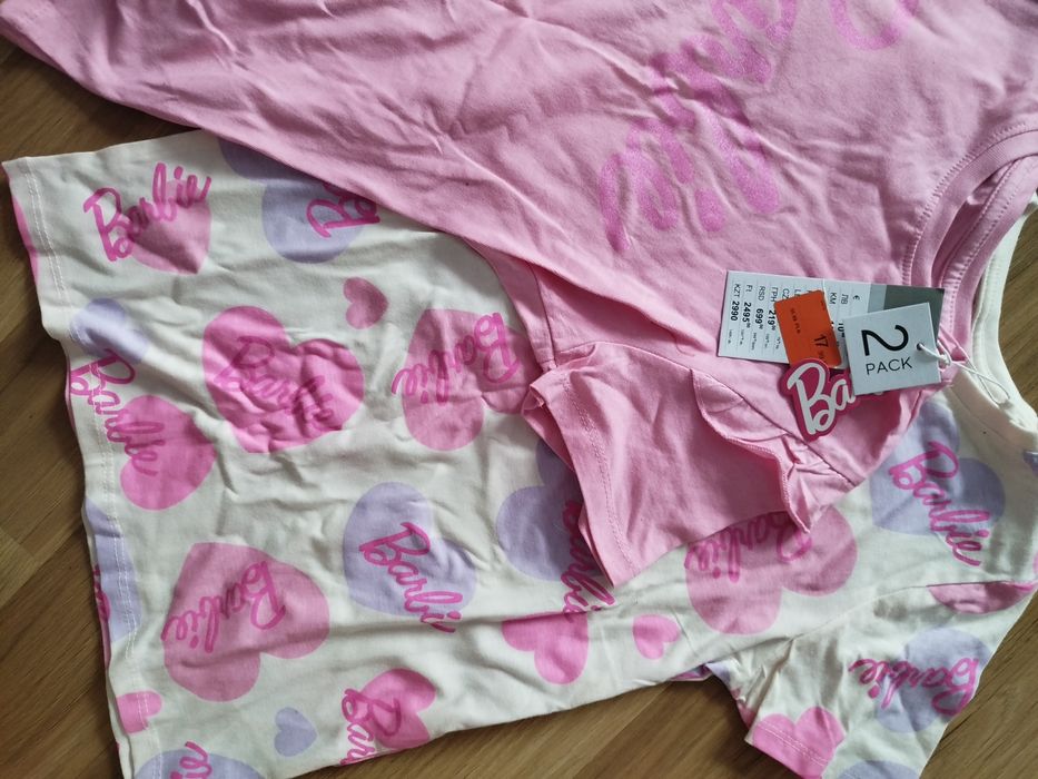 Dwupak bluzek barbie Sinsay 140cm