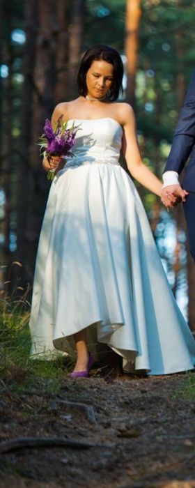 Suknia ślubna z żakietem