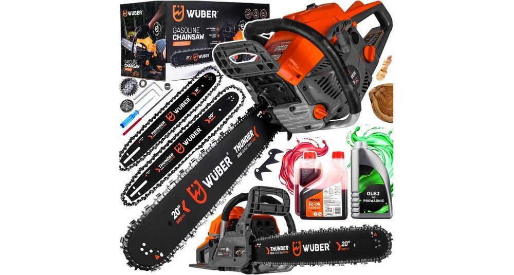 MOCNA 5,7KM Piła Spalinowa WUBER PILARKA Łańcuchowa do drewna Nowa