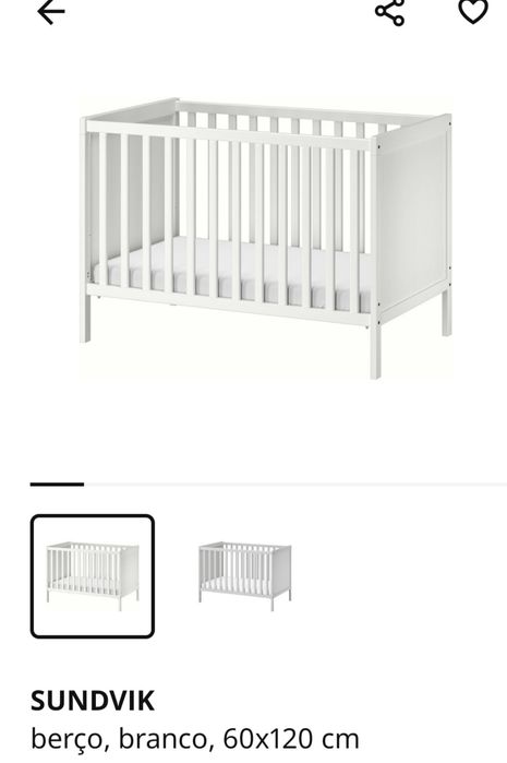 Cama de grades + colchão + roupa de cama