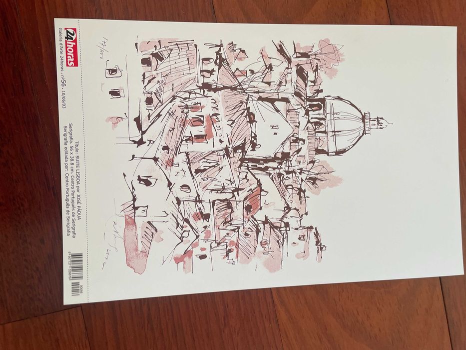Serigrafias impressas - José Pádua e Gracinda Candeias