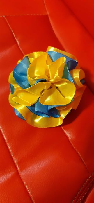 Бант шкільний жовто-блакитний