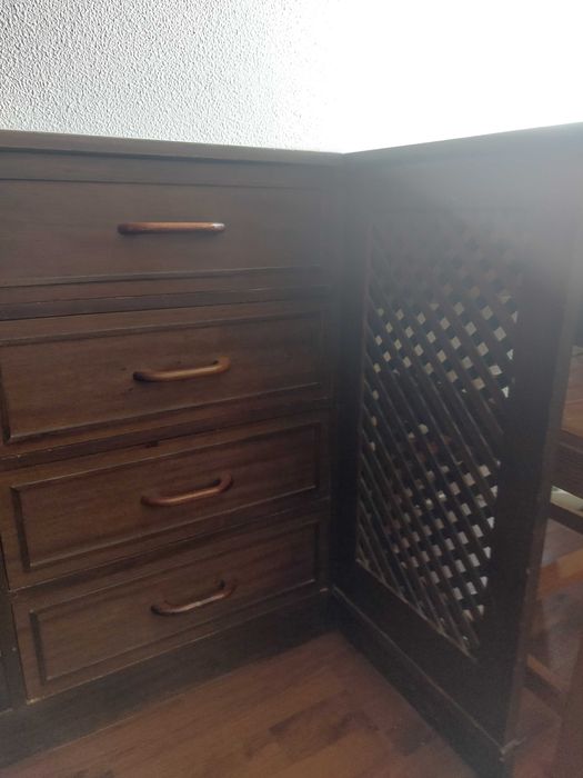 Quarto completo - Móveis, colchão, colcha e cortinados