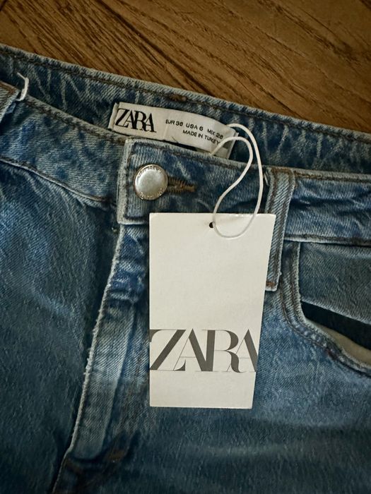 Jeansy Zara 38/M proste elastyczne