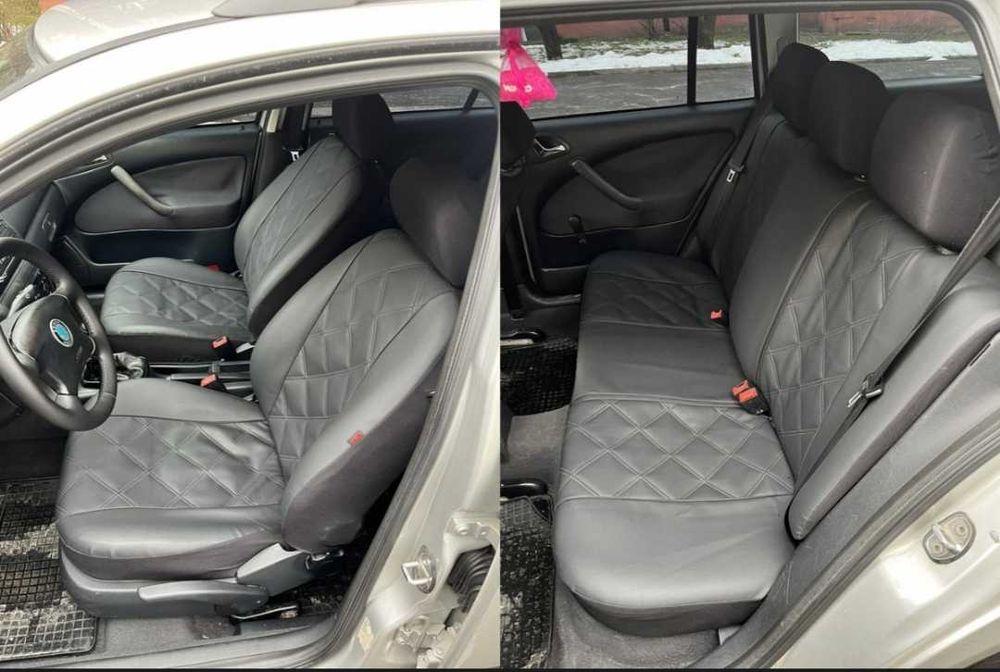 Чохли на сидіння -НА ВСІ АВТО- ЕКОШКІРА PREMIUM / Чехлы на сиденья