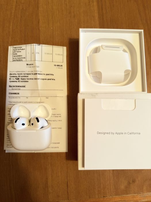 Продам apple airpods 4 with ANC