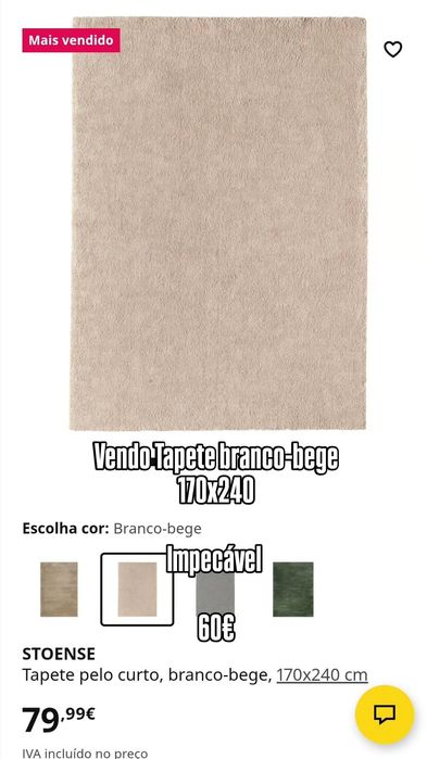 Tapete STOENSE Ikea 170x240