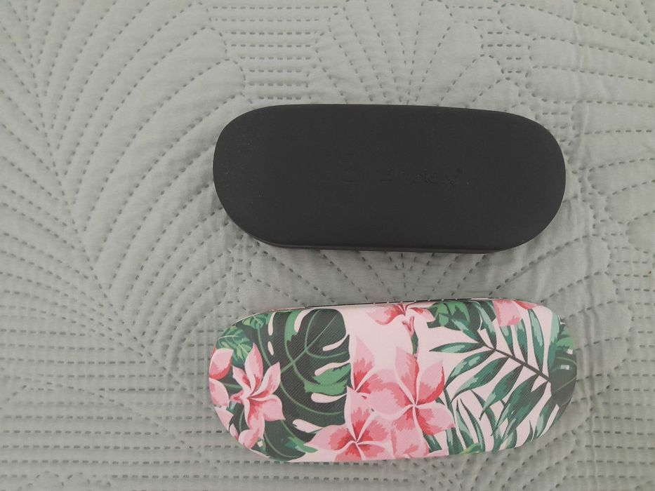 Etui ochronne na okulary, twarde, zamykane, pokrowiec, unisex, 2 sztuki