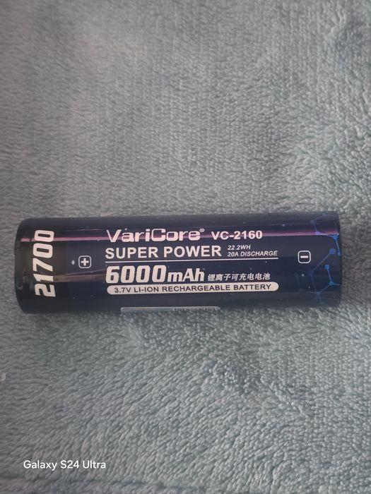 2 × Akumulatorki VariCore VC-2160, 21700 ,6000 mAh,