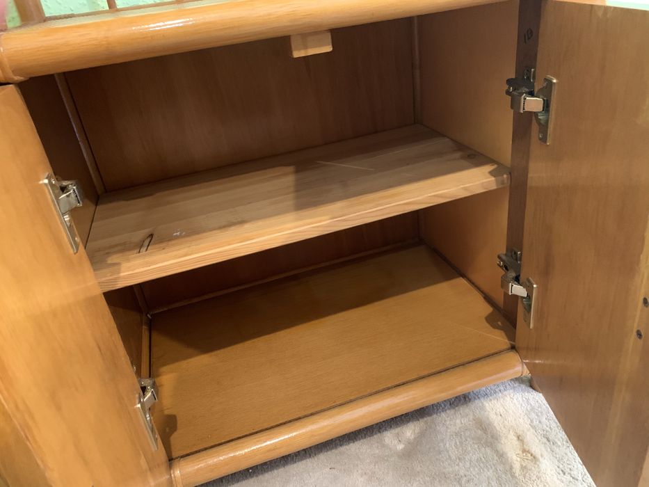 Etażerka ratanowa 600 x 400 x 1420 mm wys , miodowa