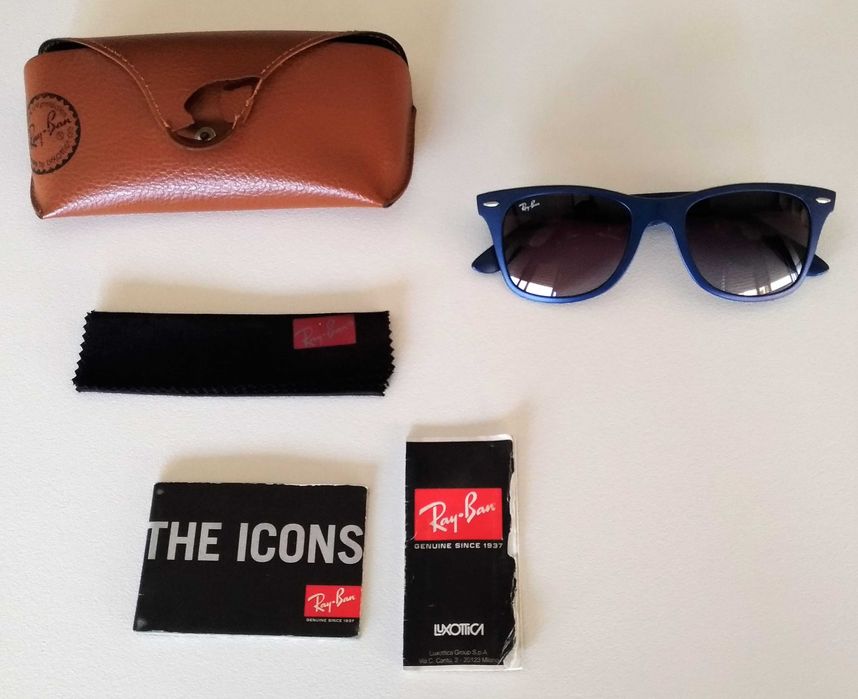 Óculos de Sol azuis escuros Ray Ban LiteForce para homem