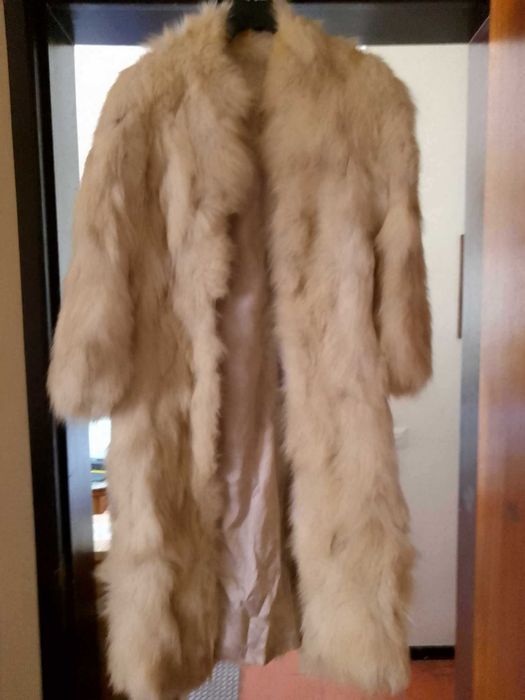 Casaco Comprido em Pele de raposa