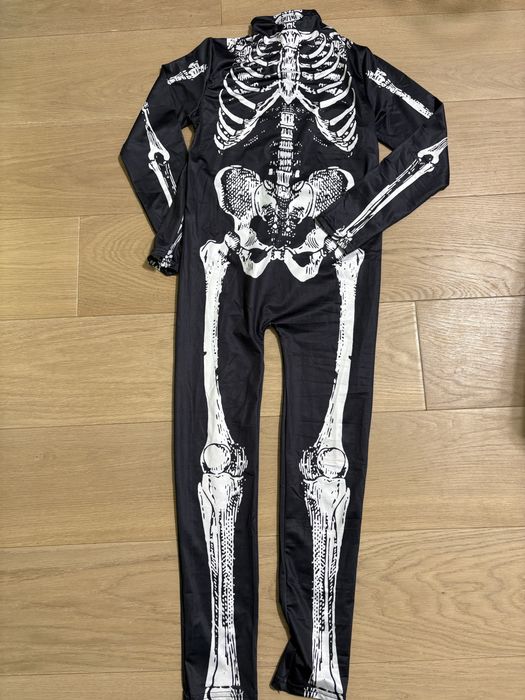 Przebranie kostium Szkielet kościotrup Halloween 128