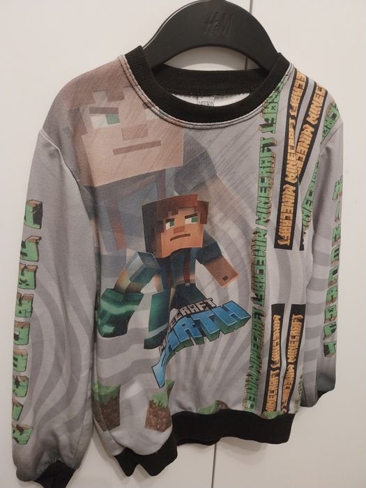Cienka Bluza Minecraft 128 cm